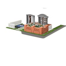 小小泥瓦匠兒童DIY小屋建築模型玩具, 莊園別墅 277 - 可種植 送工具 水泥一份, 600g, 1套