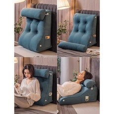 침대 쿠션 등받이 헤드 역류방지 베개 역류성식도염 소파쿠션 삼각 좌식 수유 1. 오프화이트 45x55(베개X), 12. 심황 45x55(베개X)