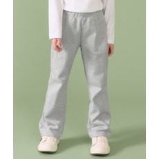 [무신사스탠다드] 키즈 더블 니트 부츠 컷 스웨트 팬츠 [미디엄 그레이]