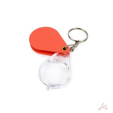 휴대용 미니 돋보기 키링 접이식 확대경 열쇠고리 독서용 포켓 루페