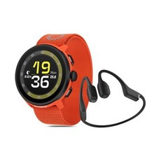 SUUNTO 순토 Run 스포츠 시계 러닝 GPS 오렌지색 텍스타일 스트랩 포함 소닉 오픈 이어 골전도 블루투스 헤드폰 블랙 203198, SUUNTO 순토 Run 스포츠 시계 러닝 GPS 오렌