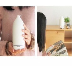 초음파 가습기 미니 보틀형 탁상용 원룸, 화이트 낮은 노즐 국내 플러그, 기본 모델명/품번
