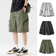 Sevenmoon 카고 바지 빅사이즈 여름 남성 캐주얼바지 반바지 슬랙스 포켓 반바지