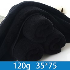 純棉毛巾 運動毛巾, 120克35*75cm。,21股黑毛巾,浴巾, 1個
