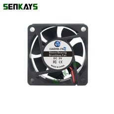 60x60x25mm 6025 DC5V 12V 24V 쿨러 팬 60x25mm 브러시리스 기계 장비 모터 냉각 팬 XH2 54 2Pin, 12v 5120rpm, 슬리브 베어링