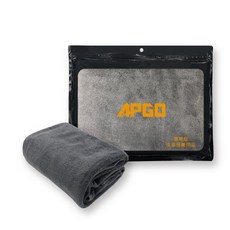 APGO加厚毛巾50x100超細纖維洗車巾 汽車清潔擦車布, 灰色, 1個