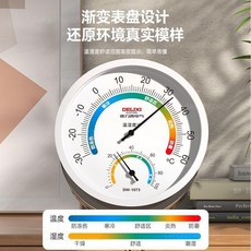 多功能工具 溫濕度計 家用室內干濕兩用 高精度客廳室溫壁掛式, 1個, 指針溫濕度計（無需電池）/精準測量,【DM-1073】舒適度展示/立掛兩用