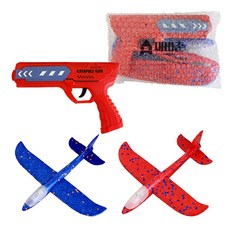 재미존 2in1 LED 에어글라이더 건, 혼합색상, 1개