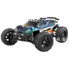 【時速70KM】RC高速無刷遙控車 四驅車 遙控車 無刷馬達 生日禮物 男孩禮物 兒童玩具 hs 14421, 綠藍漸變橘, 1套