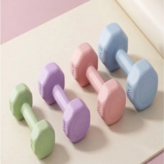居家健身 馬卡龍塑身啞鈴 1-3公斤, 2個, 1000g