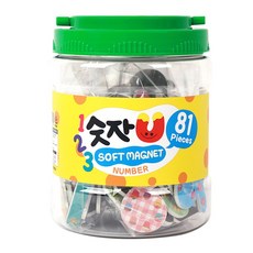 자석나라 소프트 자석글자 놀이통 숫자