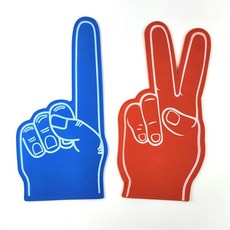 체육대회 응원 도구 홍보 손가락 장갑 운동회 개업식 선거 행사 장갑 1p, A 블루