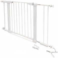 KINGBO 門檻門欄 寵物安全門欄, 白色, 1個