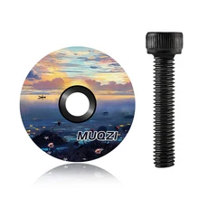 MUQZI-MTB 헤드셋 탑 캡 1-1/8 경량 커버 m6x35mm 볼트 자전거 사이클링 부품이 있는 스템, 02 P Type, 1개