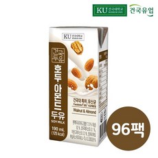 건국우유 진하고 고소한맛 호두아몬드 두유 190ml 96팩, 상세설명 참조