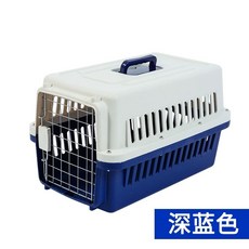 켄넬 바퀴포함 캐리어 고양이 케이지 강아지 애견 이동장 펫, C. 진한 파란색