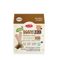 베베스트 처음먹는 칼슘 츄러스, 12개, 45.5g, 국산쌀(코코아맛)