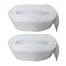 긍정미공방 4마) 허리고무밴드 50mm/ 부드러운 고무줄 / 코메즈밴드, 2개, 화이트