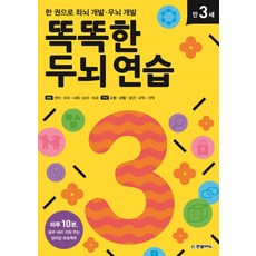 똑똑한 두뇌 연습: 만 3세:한 권으로 좌뇌 개발 우뇌 개발, 만 3세, 한빛에듀, 창의수학연구소