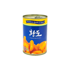 황도 슬라이스 원터치 캔 425g (고형량 230g) 복숭아 통조림, 24개