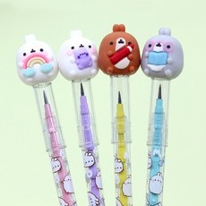 몰랑이 피규어 카트리지 연필세트 4본입 색상랜덤발송, 기타