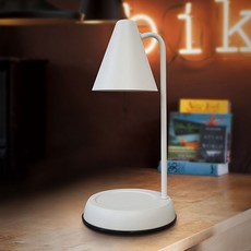 양키캔들 라지 클래식 캔들워머 (빛조절 다이얼) + 할로겐전구 2개 포함, 화이트