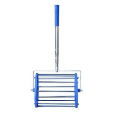 Shark家具 乒乓球撿球器 伸縮多球訓練 360度滾動式球網滾筒, 藍色滾筒撿球器, 1個