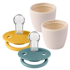 빕스 디럭스 실리콘 쪽쪽이+실리콘캡 2p 세트, Free Size(0~3세), 아일랜드시&허니비, 1개