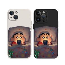 핸드폰에 빠진 짱구 캐릭터 아아폰 갤럭시 전기종 핸드폰 케이스