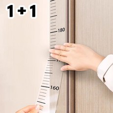 포시디아 붙이는 기록 키재기 벽 스티커, 투명