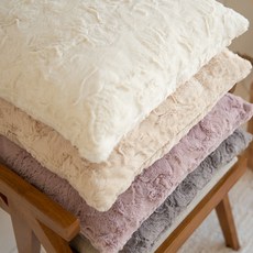 쿠션이야기 따뜻한 포포 극세사 방석 4color, 40x40, 인디핑크