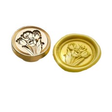 초대장 봉인 스탬프 도장 문양 황동 2.5cm 1개 B, No.11