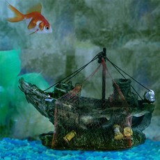행운몰 수족관 장식 구피은신처 난파선 구피어항장식품