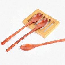 홈카페용 디저트 커피용 나무티스푼 우드재질 긴기장 롱 머들러 3p 커피티스푼