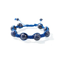 【杰鴻】蘇打石亮鑽可調式編繩材料包，10MM寶石珠珠DIY手工藝品，輕鬆打造獨特風格手鍊, 1個, 蘇打石, 蘇打石