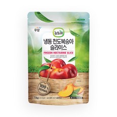 뉴뜨레 냉동 천도복숭아 슬라이스, 1개, 1kg