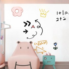 화이트보드 벽 스티커 탈부착 자석형 학원용 칠판시트, 60cm x 5m
