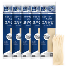 명진 고무장갑, 아이보리, 특특대(XXL) 이상, 5개