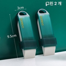지우개 벽오염 주방 청소 석회질 수도꼭지 도구, 그린 [세척 불필요] 2개, 1개