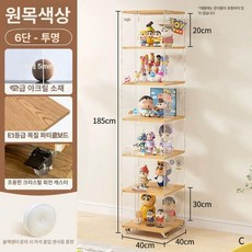 가방장식장 투명장식장 거실진열장 400, 5mm 두꺼운 6단