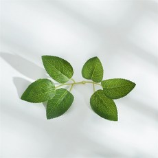 嗨購 工廠批發仿真玫瑰葉 材料絹布頭飾花環葉片絲網花配飾手工花假花, 小六葉