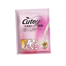 D1MAxCutey乳清蛋白(荔枝烏龍) 含30.2g高蛋白 獨立包裝 健身蛋白粉 10入袋裝組, 43g, 10套