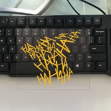 호환 재미 있은 오토바이 헬멧 스티커 하하하 반사 유형 비닐 방수 12cm x, 03 노란색