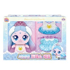 프린세스 캐치 티니핑 시즌6 사뿐핑 드레스 세트 봉제인형 여자 어린이 장난감, 1개, 혼합색상, 10mm