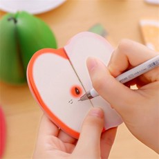 입체 과일 메모지 떡메모지 다이어리 꾸미기 노트필기, 오렌지