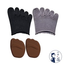 NicoFun 愛定做 4組 透氣襪底 五趾運動半掌襪 防滑腳墊 止滑 緩衝 瑜珈襪