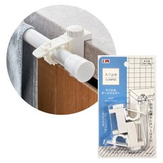 책장 선반 커튼 가리개 무타공 클램프 커튼봉 브라켓