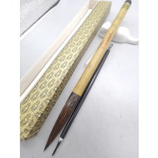 李福壽 二號勁松 北京製筆廠 老毛筆 牛角頂 湘妃竹筆桿 筆鋒6.2cm 口徑13.7mm, 1個, 參考詳情頁