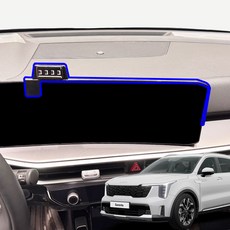 윙가디움 더뉴 쏘렌토 MQ4 페이스리프트이후 차량용 스크린 거치대 마운트 단품, 블랙, 1개