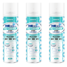 日本 KINBATA 鞋襪除臭噴霧 艾草與雪松香味, 3個, 360ml